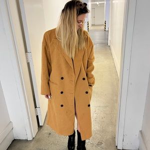 Free people long oversized French coat